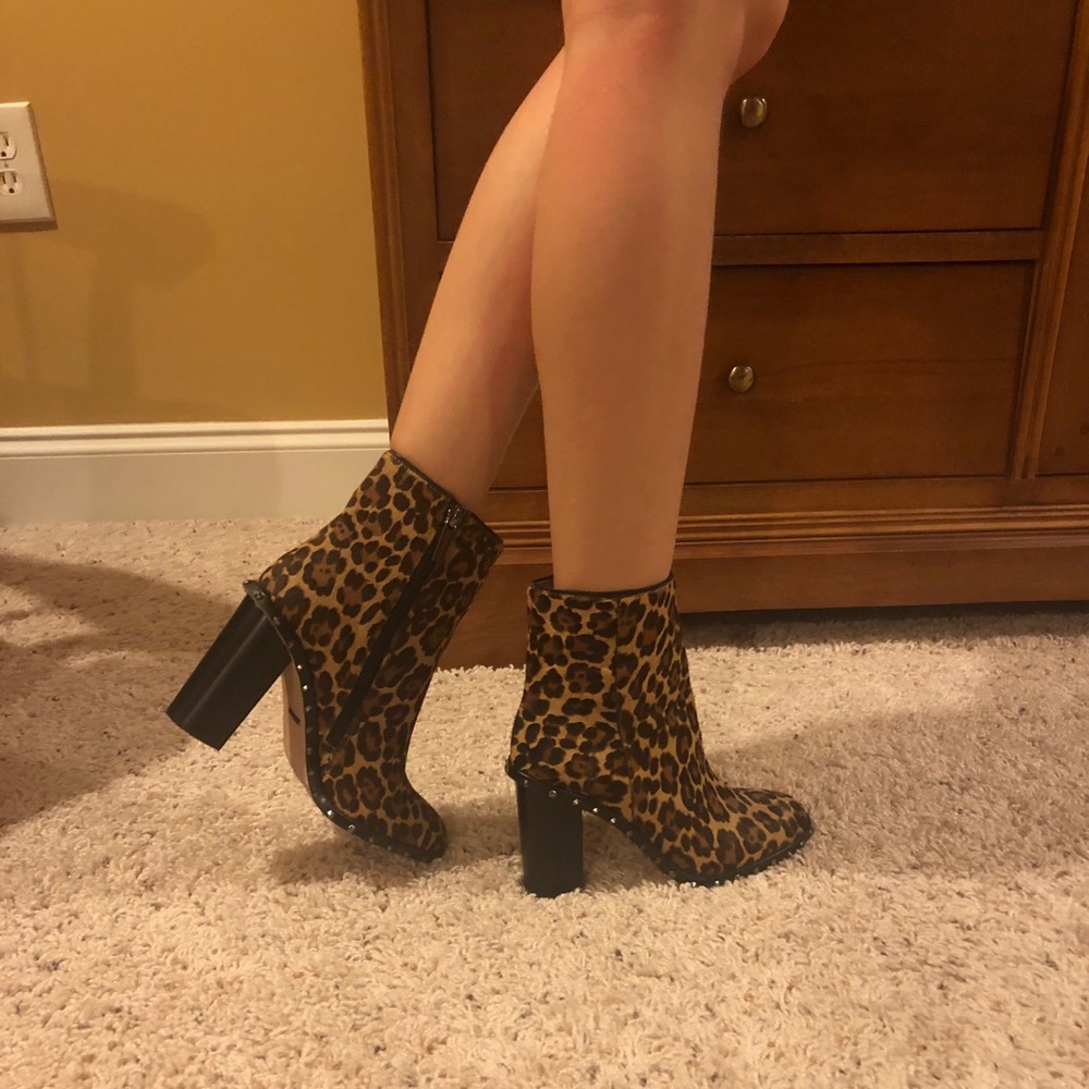 Gianni Bini Animal Print Booties